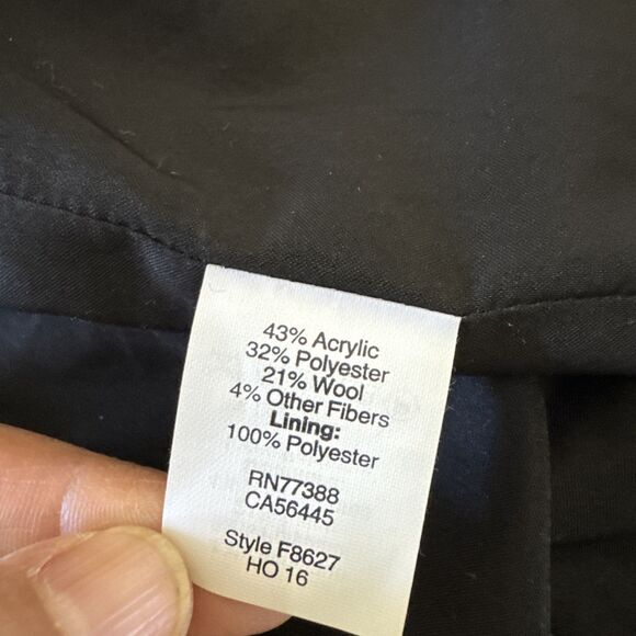 NWT Madewell Buffalo Check Upstate Skirt / DARK CABERNET WOOL F8627 - Size 10 - Picture 5 of 8